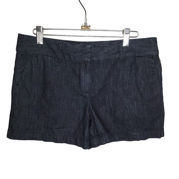 Loft Ann Taylor trouser style denim jeans shorts Size 4 - Picture 1 of 6